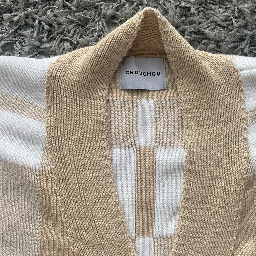 Chouchou Double-Layer Cotton Cardigan - Picture 3 of 5
